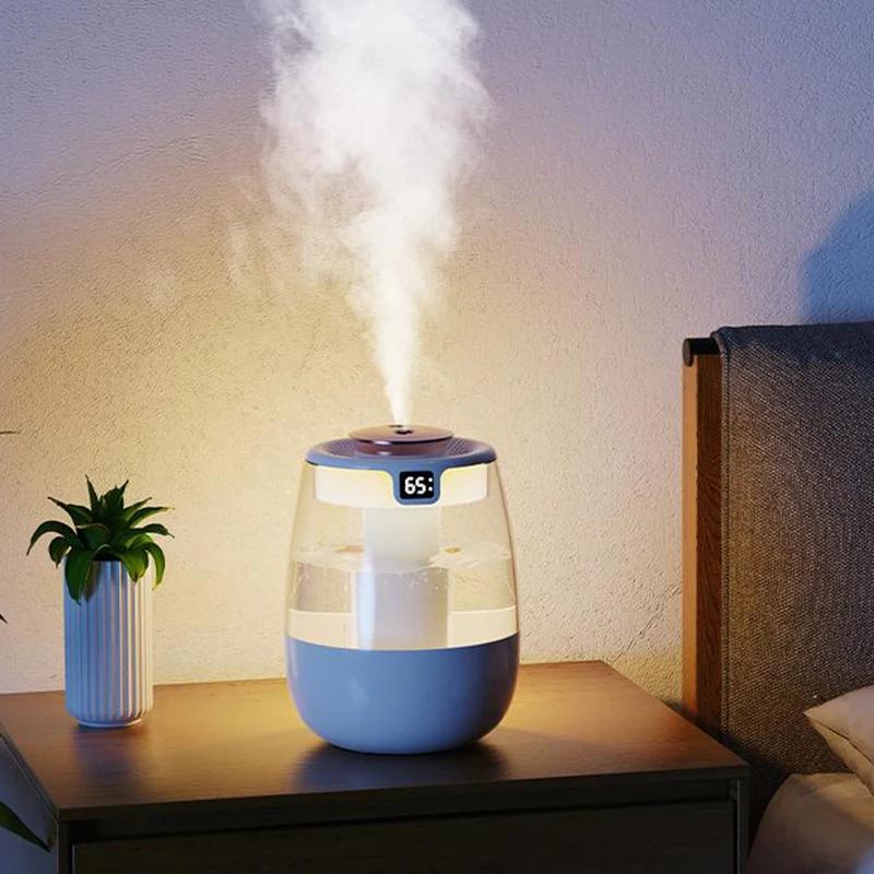 Portable Air Humidifier 1300ml Humidifier Large Spray Aromatherapy Machine Digital Display With Light Desktop Office Room Smell