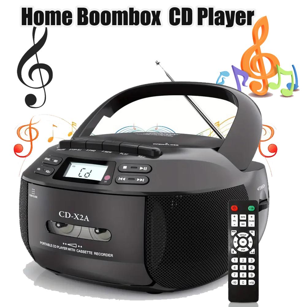 Портативный CD Bluetooth-динамик Boombox с FM-проигрывателем CD-плеером для студентов, обучающим на U-диске, MP3-стереоплеером