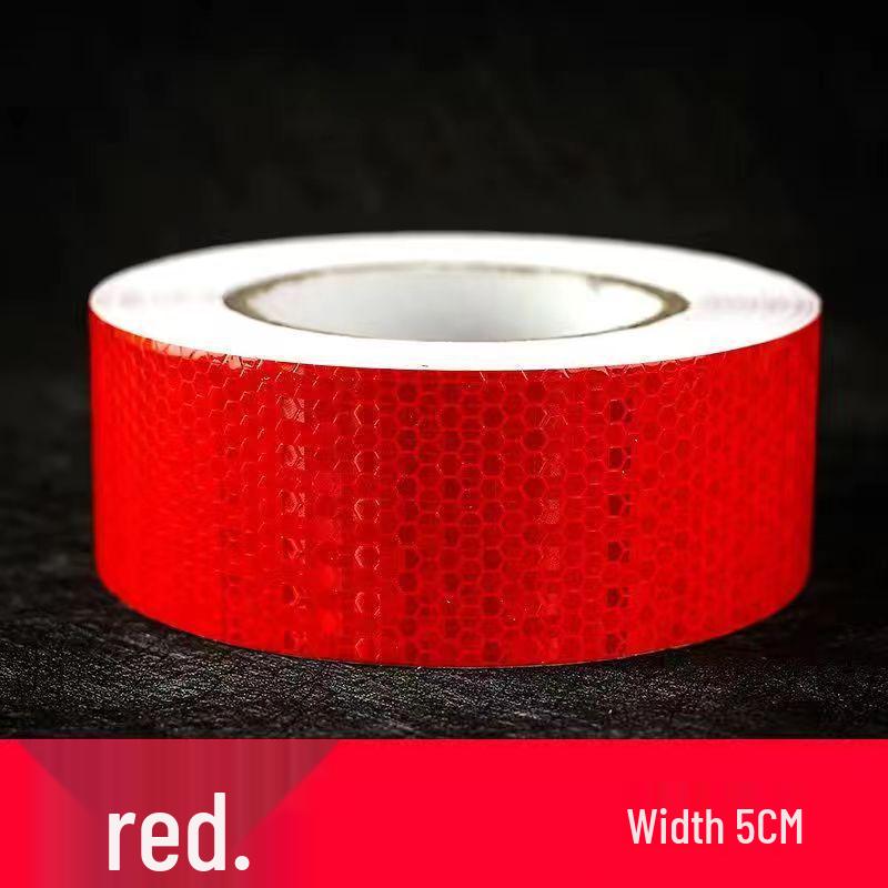 Флуоресцентная светоотражающая защитная лента: Ширина 5 см, 10 см, 15 см для ночного движения, предупреждение о столкновении