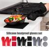 Набор прихваток и подставок под горячее, термостойкие кухонные перчатки с нескользящей силиконовой поверхностью, дополнительные