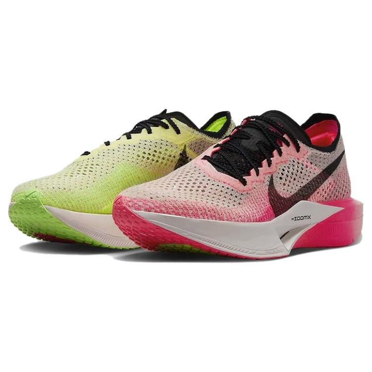 Nike ZoomX VaporFly Next% 3 Ekiden Zoom Pack Кроссовки унисекс, разноцветные, светящиеся, темно-зеленые, с малиновым оттенком FQ8109-331