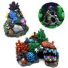 Turtle Decoration Resin Crafts Hiding Aquarium Coral Fish Cave