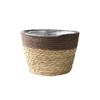 Woven Grass Flower Pot Plant Basket for Succulents Garden Decoration Handmade Craft Storage Basket 15-25cm