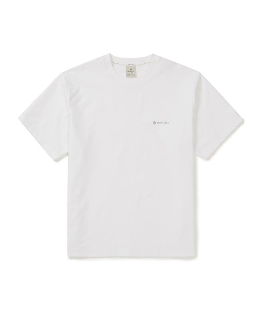 SNOWPEAK APPAREL Классическая тканая футболка с коротким рукавом (S25Mutts16) белый
