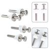2pcs Toilet Lid Bolt Toilet Installation Fixing Screw Connection Group Hinge Toilet Cover Installation Screws Nut Bathroom Acces
