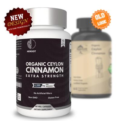 Капсулы Carbamide Forte True Organic Ceylon Cinnamon – 1200 мг – Поддержка естественного здоровья – 120 вегетарианских капсул