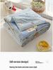 Washable Cotton Double Gauze Cartoon Summer Quilt for Mother and Baby - Soft, Fresh, and Thin Air Conditioning Blanket