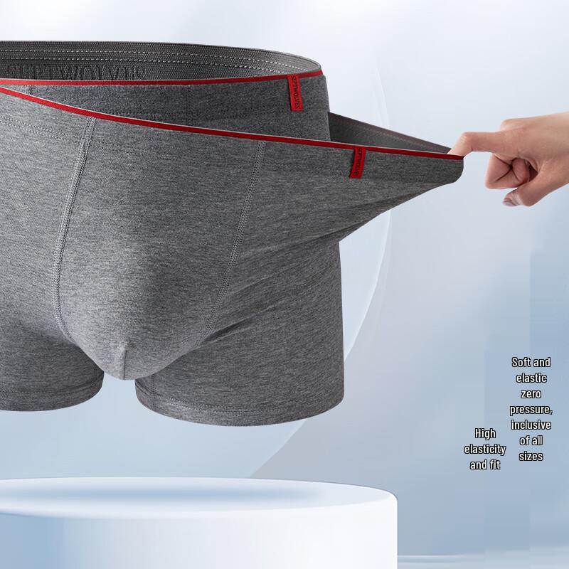 Мужские боксеры-брифы средней посадки из чистого хлопка Qipilang