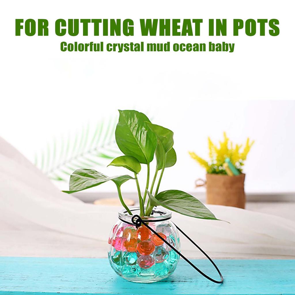 Красочные хрустальные бусины, впитывающие грязь, дети играют в водное садовое украшение