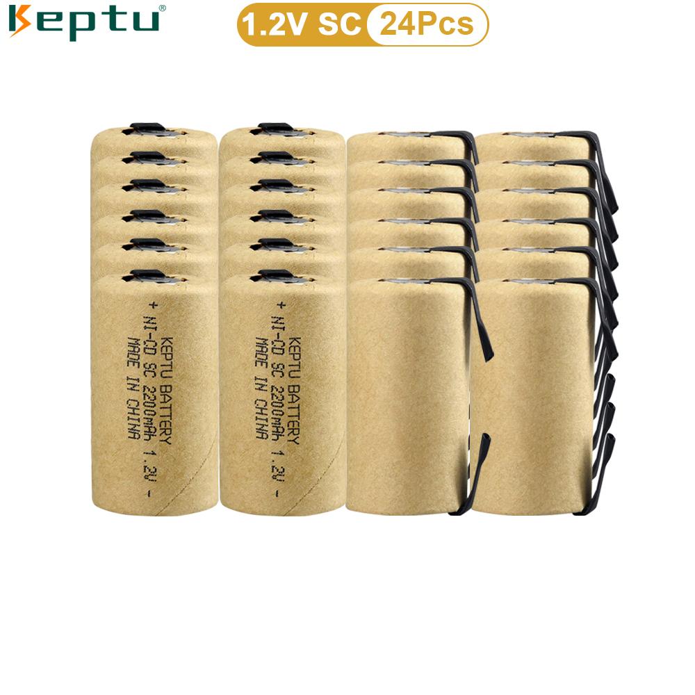 Аккумулятор высокой мощности KEPTU 1,2 В 2200 мАч Ni-CD для отверток и электродрелей – 10C Sub C, долговечный и перезаряжаемый