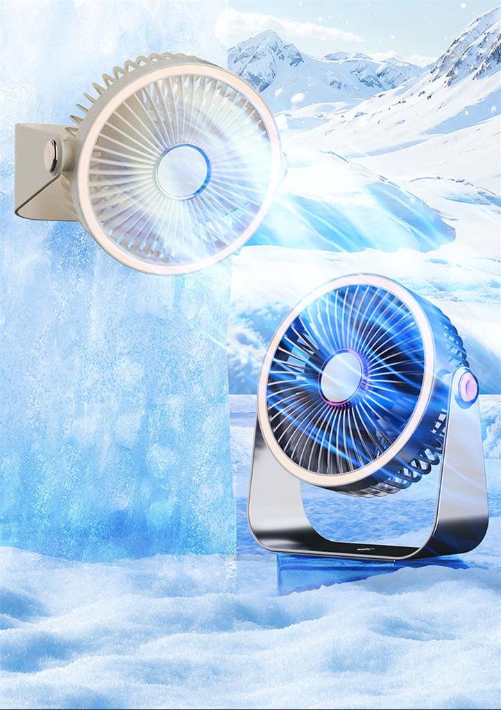 2025 Rechargeable USB Portable Desktop Fan for Dorm & Office