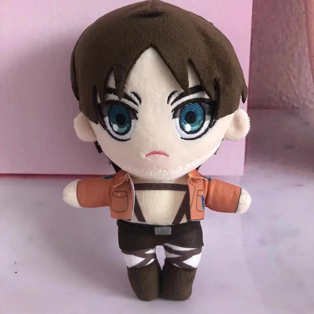 Anime Attack on Titan Plush Toys Levi Eren Mikasa Plushie Pillow Kawaii Cosplay Collection Green Stuffed Dolls Christmas Gifts