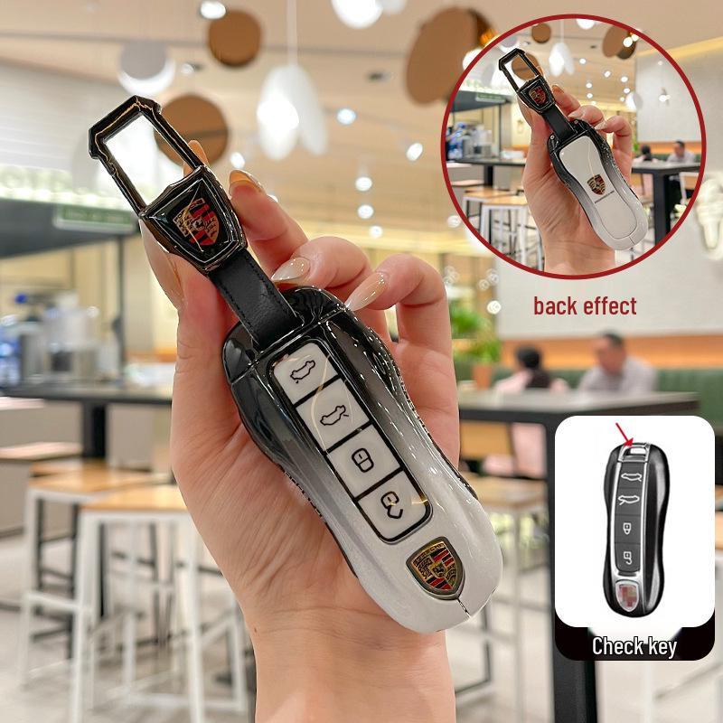 Compatible with Porsche key cases: Cayenne, Panamera, Macan, 911, 718, and Taycan.