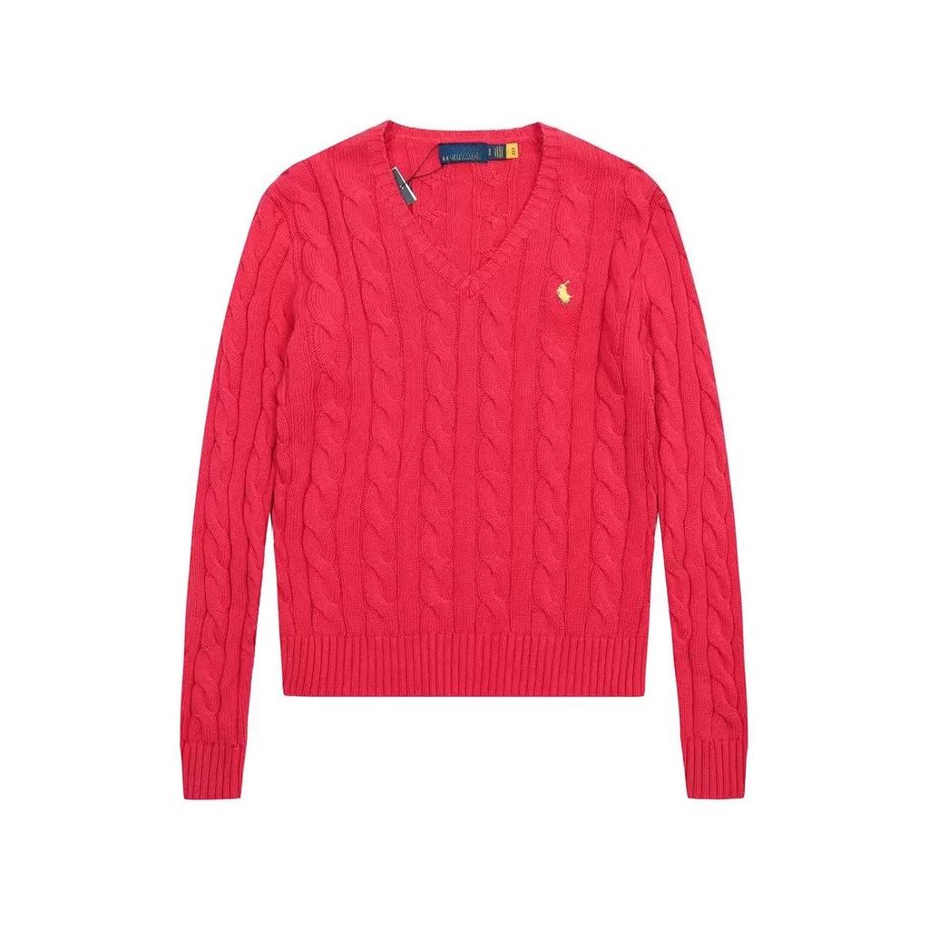 Женский Свободный Вязаный Свитер с Длинным Рукавом Осень Зима Внутренняя Одежда V-образный Вырез Вышитый Узор Кисточки Косы Корейский Стиль Топ