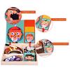 Magnetic Block Puzzle Board Game Educational Logic Thinking Training Facial Feature Vehicle Circus Attire Princess Dressing Wooden Puzzle Matching Toy