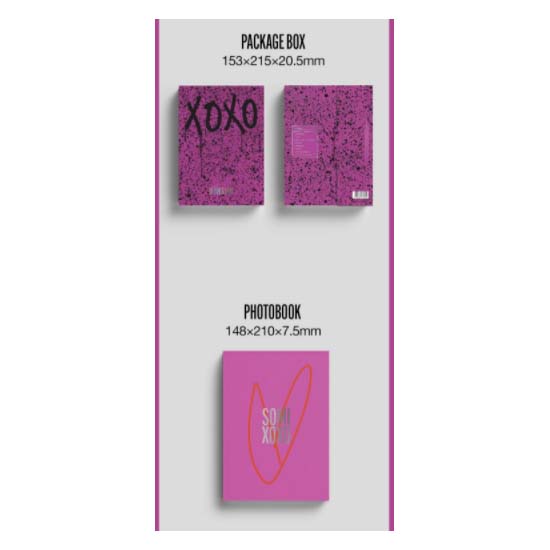 JEON SOMI Первый альбом XOXO (Pink Ver, White Ver.)