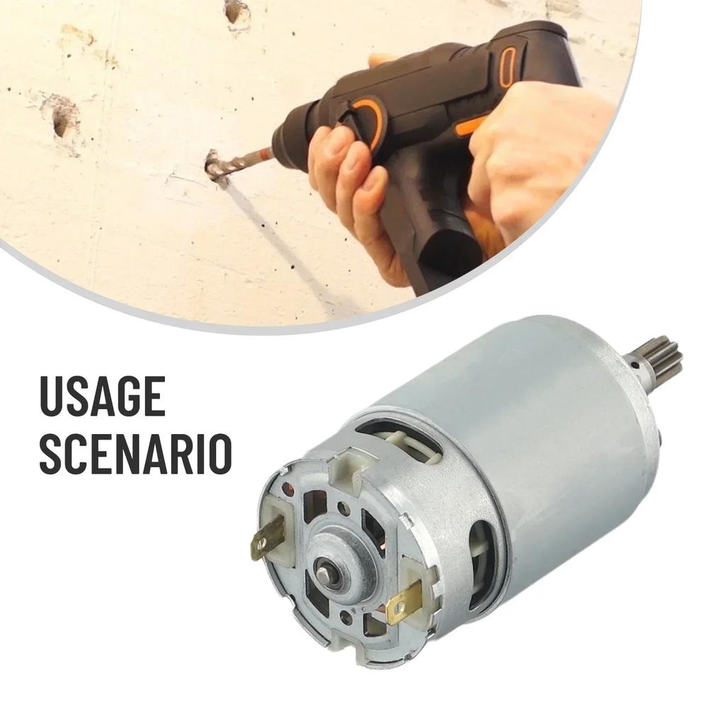 1pc DC18V Motor 8 Teeth High Torque Gear Box RS-550VD-6532 H3 For WORX 50027484 WU390 WX390 WX390.1 Electric Tool Accessories