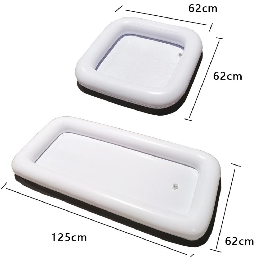 2 шт. Надувной сервировочный бар Салатница под лед Контейнеры для еды и напитков - Принадлежности для барбекю, пикника, вечеринки у бассейна, шведского стола, луау, охладитель