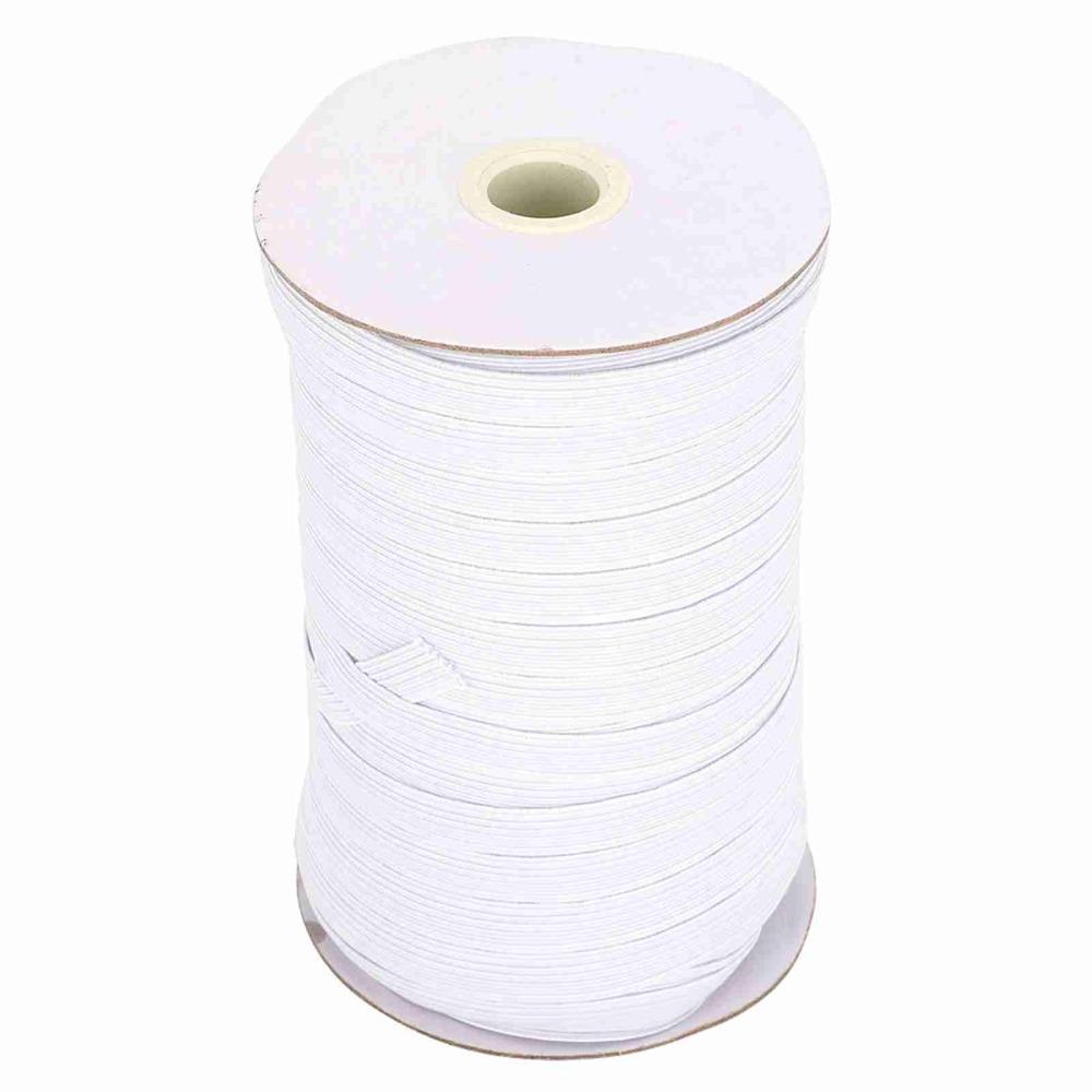 1pcs 0.4in Width Flat Elastic Cord Knit Material Braided Elastic String For Sewing Projects
