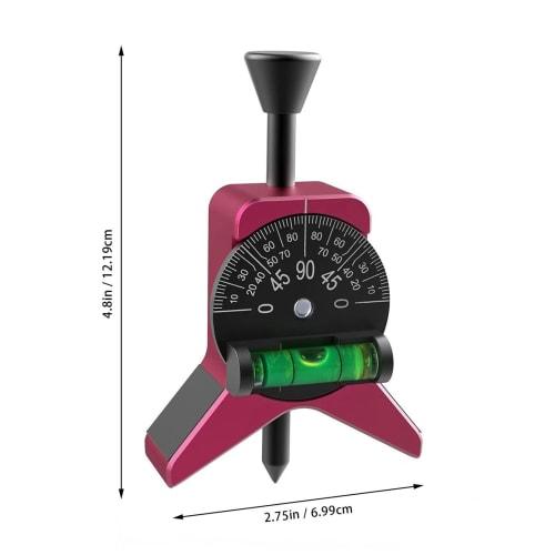 Pipe Center Finder, Pipe Fitter Tool, Measures Pipe Diameters from 1-1/2" To 6", Pipe Fitting Tool with Magnetic Centering Head and Bubble Protractor