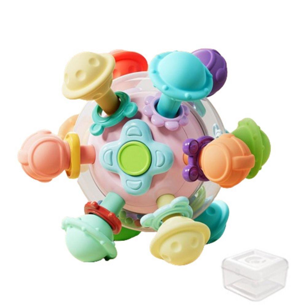 Детские сенсорные игрушки для прорезывания зубов без содержания бисфенола А, красочные сенсорные жевательные игрушки для детей от 3 до 18 месяцев