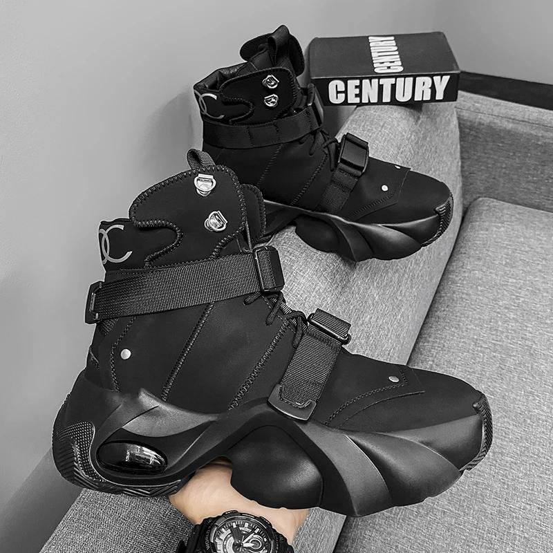 Мужская обувь Бесплатная доставка Обувь Высокий каблук Ботильоны Коричневые ботинки Натуральная кожа Мужские мотоциклетные ботинки Рабочая защитная обувь Мужская &