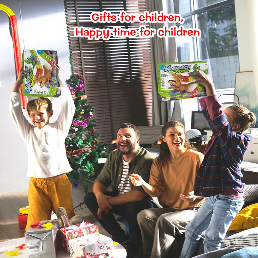 Аксессуары для антигравитационных железнодорожных машин Climbing и 46-101 шт. в наборе World Road Race-Flexible Track Dinosaur Car Toys для мальчика, лучший подарок