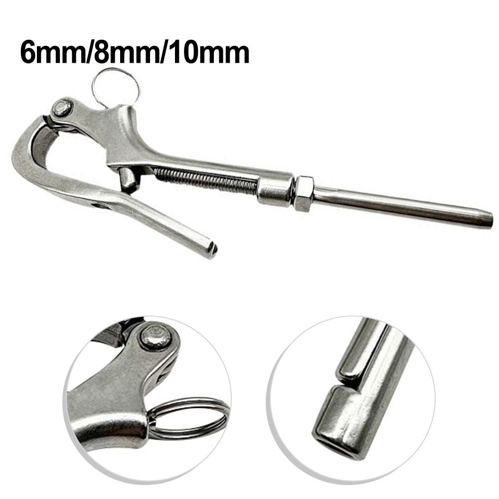 6/8/10MM Openable Pelican Hook 316 Stainless Steel Shackle Quick Release Handrail for Marine Boat Guard Rail