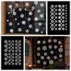 Supplies Home Decoration Snow Flakes Decals Christmas Window Stickers Shopwindow Ornament Wall Art