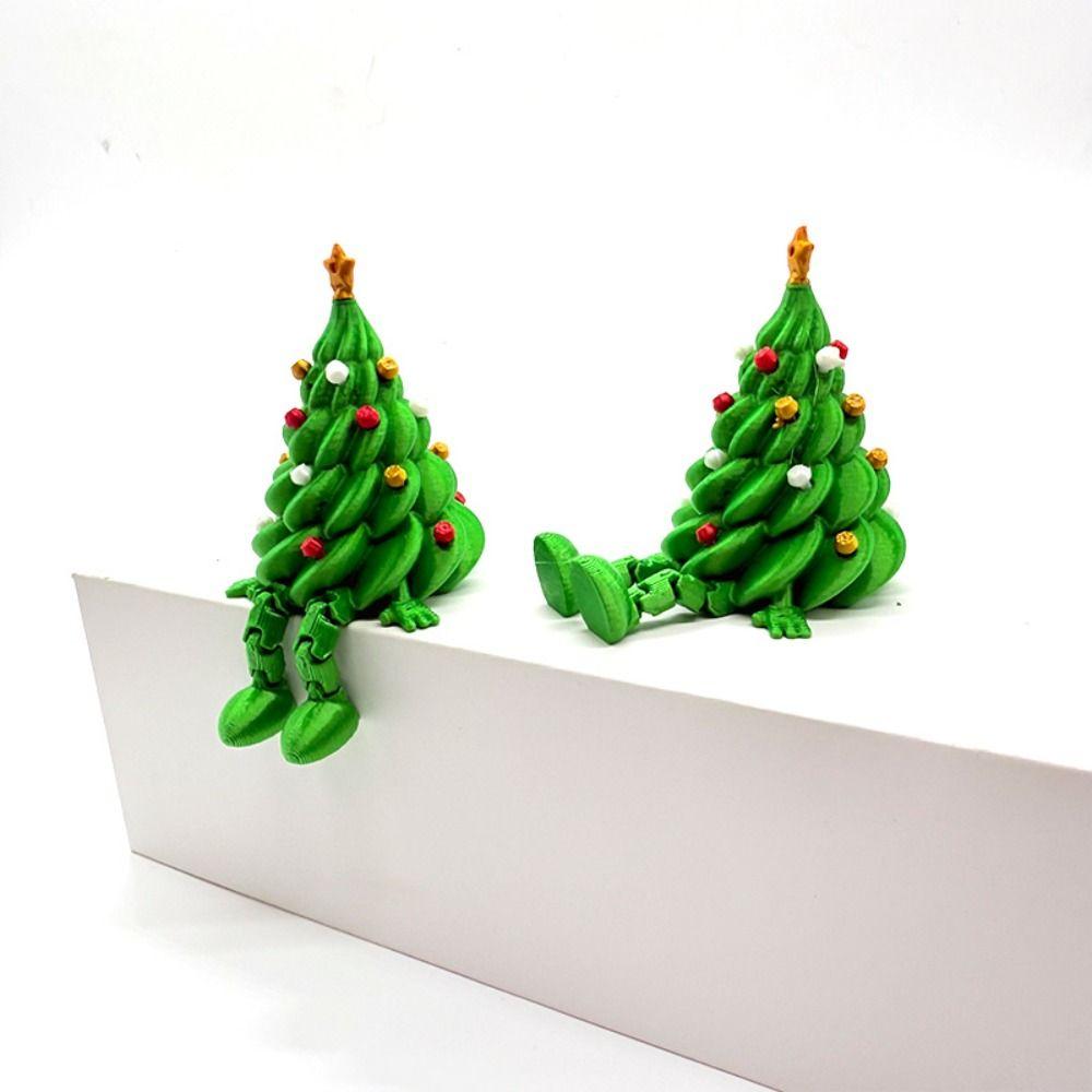 Colorful 3D Printed Christmas Tree Funny Xmas Decoration Christmas Tree Model  Living Room