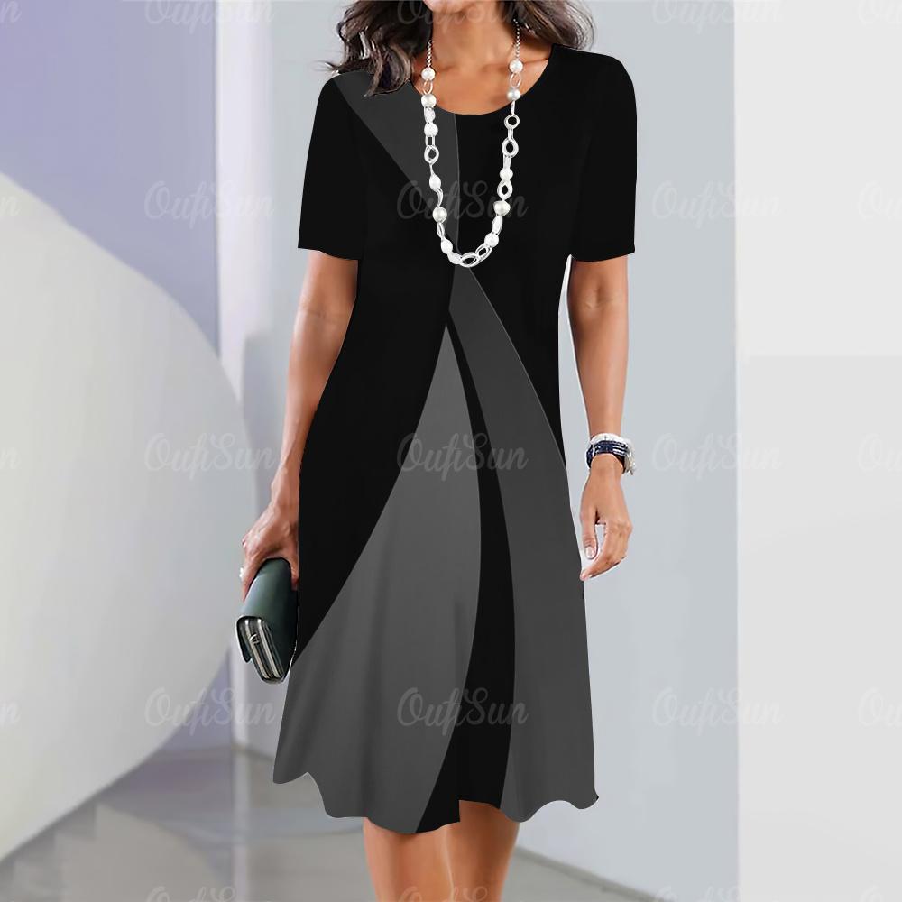 Модные летние платья для женщин 2023 года, сексуальные вечерние платья, повседневные, элегантные и красивые праздничные платья с принтом в виде градиента 3D, одежда