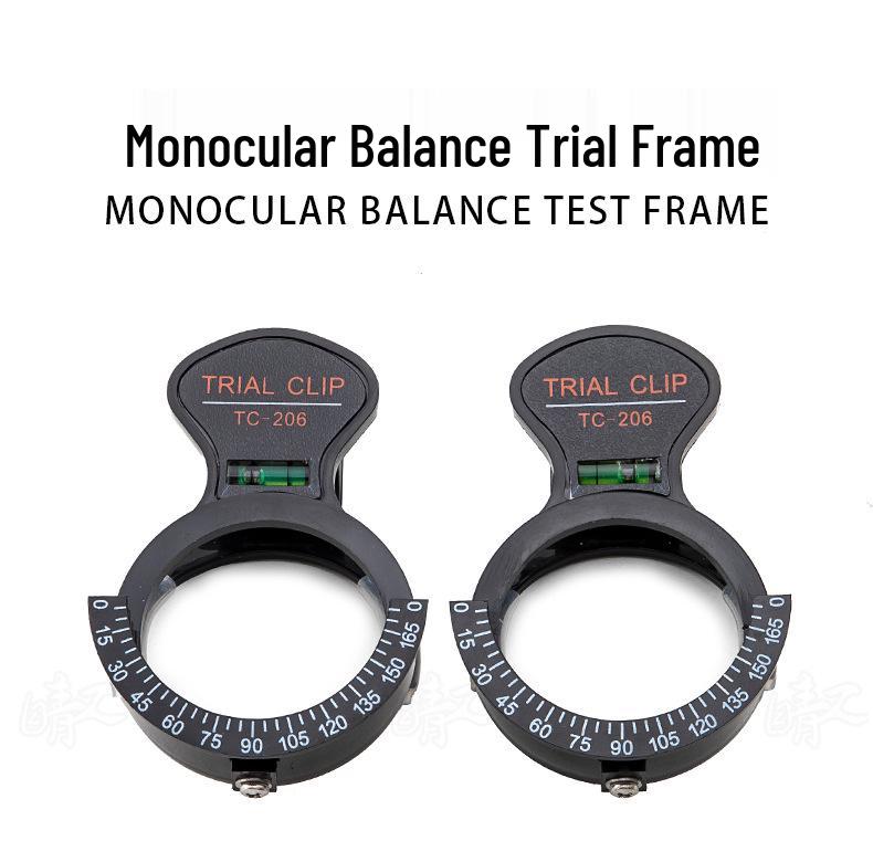 Adjustable Horizontal Monocular Trial Frame with Balance Meter - Optometry Eyeglasses Instrument for Ophthalmic Use