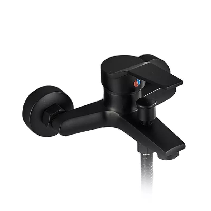 Матовый черный смеситель для душа настенный смеситель для душа для ванной смеситель для ванны смеситель для душа клапан управления клапаном