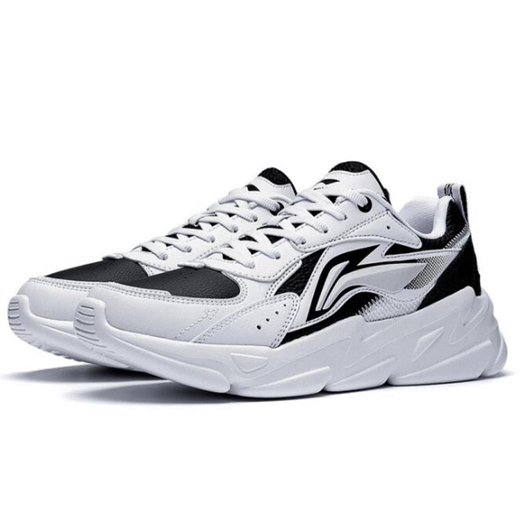 Кеды Li Ning Низкие Повседневные Женские Бело-Черные AGLS172-4