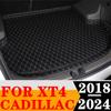Sinjayer Car Trunk Mat ALL Weather AUTO Tail Boot Luggage Pad Carpet High Side Cargo Liner Fit For Cadillac XT4 2018