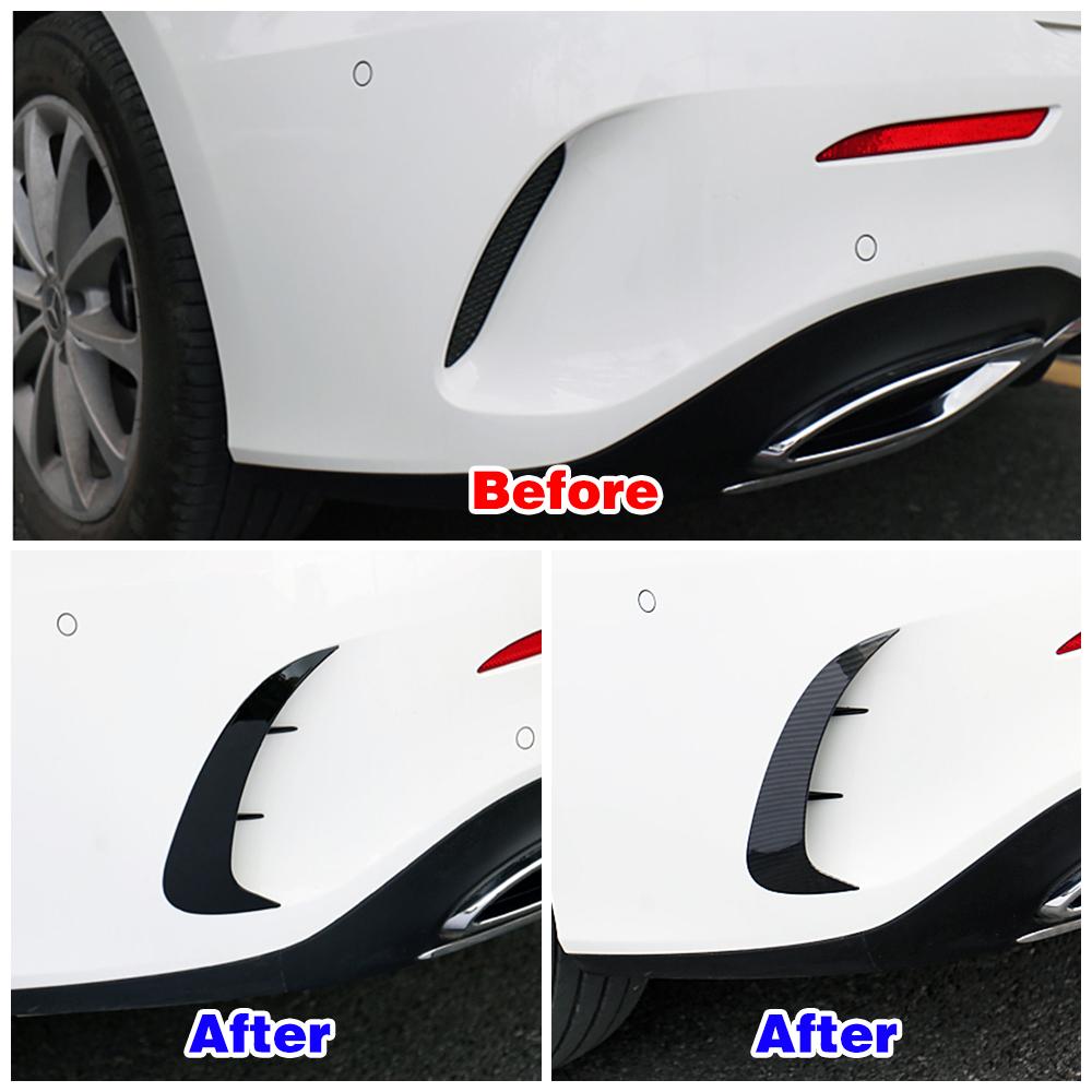 Для Mercedes Benz A Class Sedan W177 V177 A180 A200 A250 автомобильный задний бампер спойлер боковая крышка крыло ремонт декоративная отделка наклейка