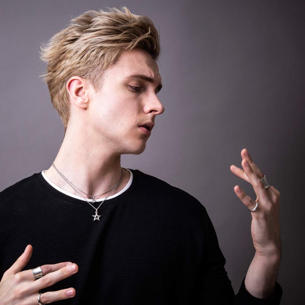 ARTEMISKINGS Подвеска в виде пентаграммы Серебряные аксессуары Брендовые ювелирные изделия Серебро 925 [Artemis Kings] [Только топ] ak-akp0115 Мужские Женские