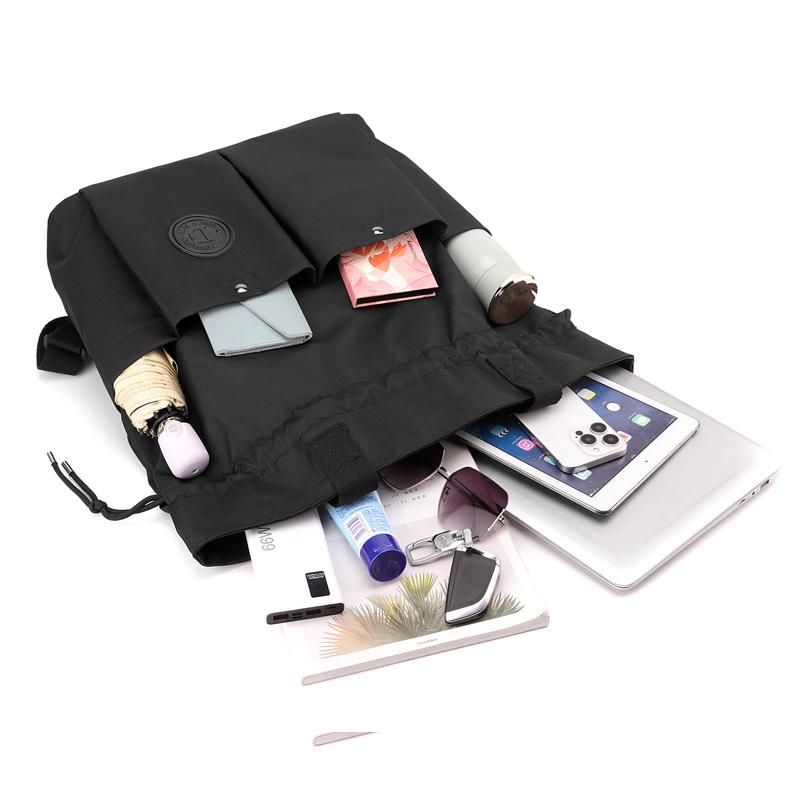 Women's Drawstring Backpack Multifunctional Travel Bag Portable Shoulder Bag Men's Large Capacity Backpack