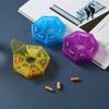 Compact Round Dustproof Weekly Pill Organizer for Living Room or Bedroom