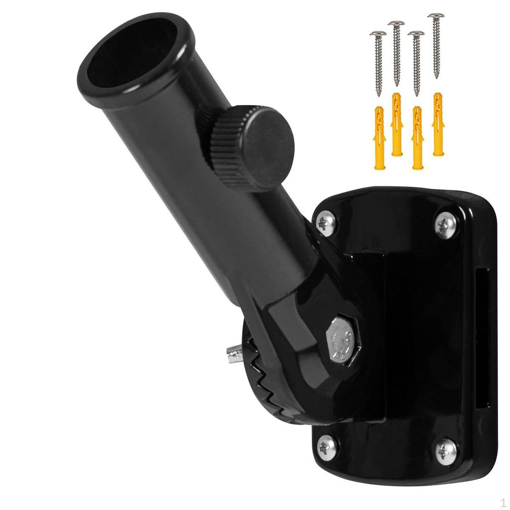 Flag Pole Holder 1" Inner Diameter Aluminium Alloy for Outside House Weather Resistance