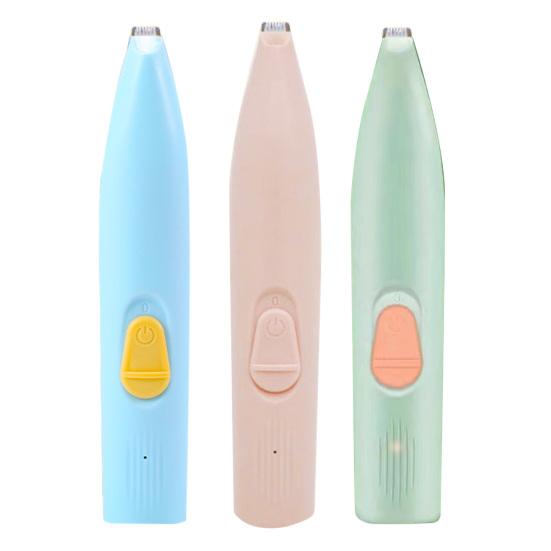 Dog Paw Trimmer with LED Light Low Noise Cat Paw Hair Trimmer Electric Pet Grooming Clippers for Dogs Cats Paw Hair Trimming Safety