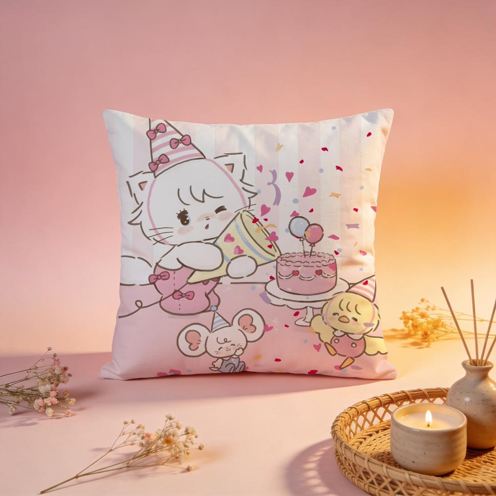 Trendy MMikkoiou Cushion Cover Comfortable Durable Pillow Cover MultiScene for Home Office Car Sofa