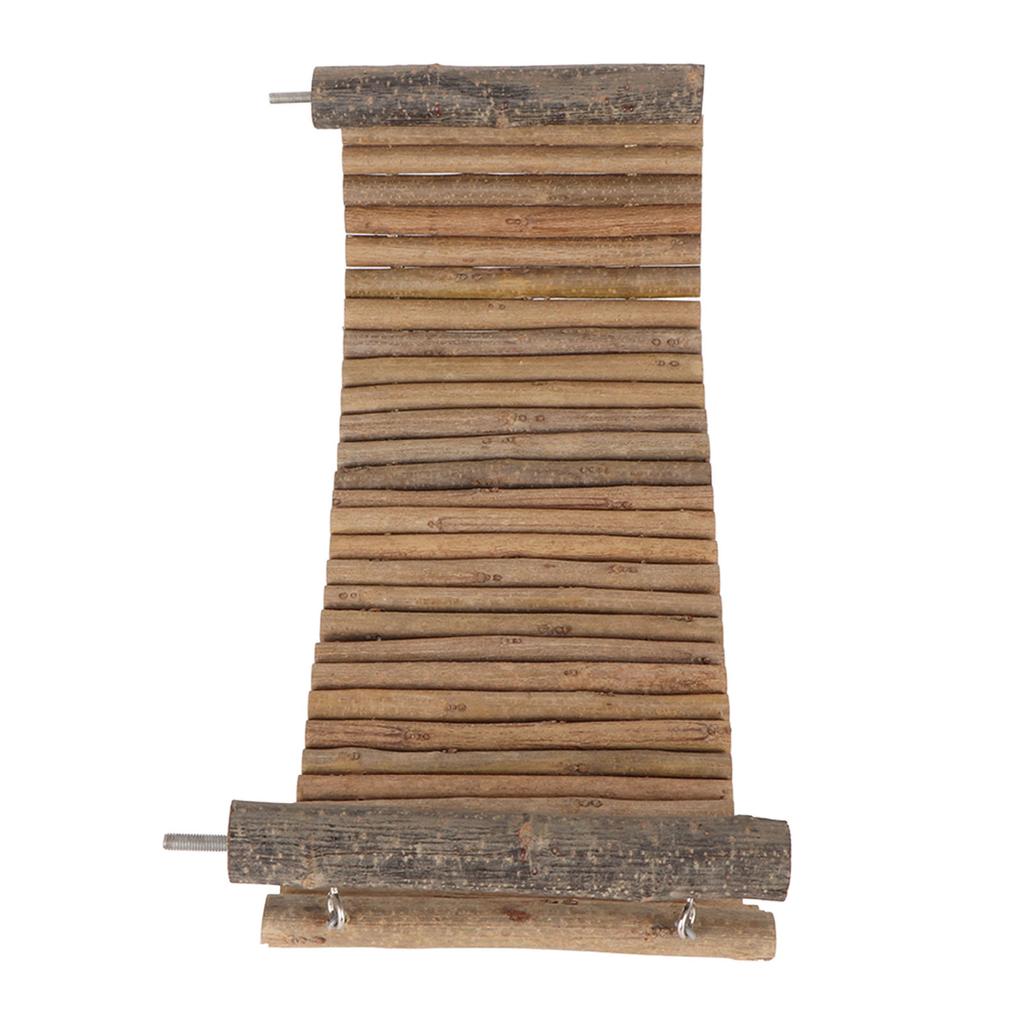 Wooden Ladder Bridge Platform Toy Bendable Interesting Chinchilla Suspension Bridge Hamster Climbing Ladder for Small Animal