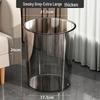 12L Light Luxury Transparent PET Trash Cans - 4 Pack