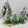 3D Christmas Tree Aroma Candle Silicone Mold DIY Plaster Resin Ornament Molds Handmade Soap Candle Christmas Decoration