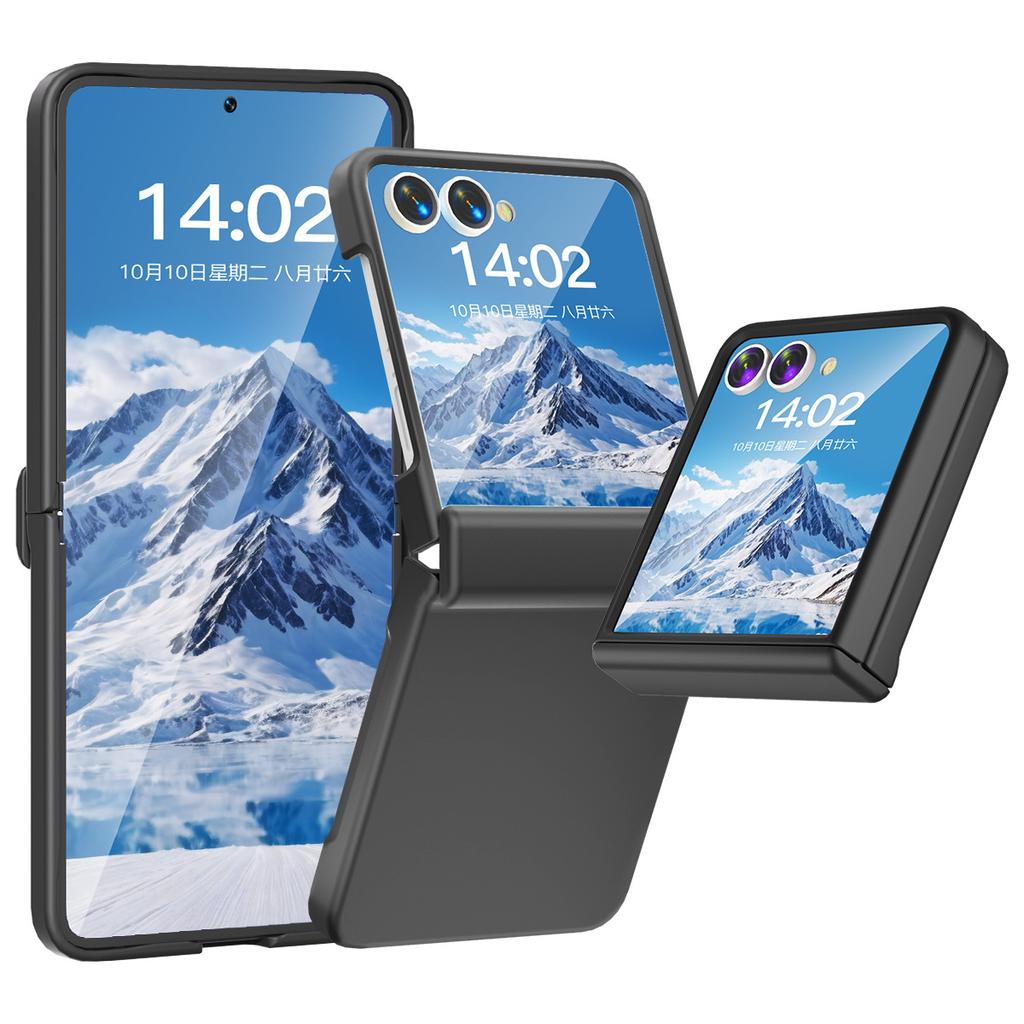 Защитный чехол для мобильного телефона Samsung подходит для ZFlip7, чехол для мобильного телефона, складной экран, ПК, полностью закрывающий, раздельный верхний и нижний флип