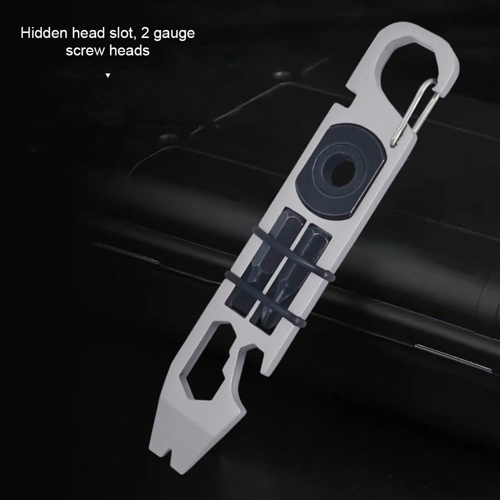 Multifunctional Tools Outdoor Survival Cycling Wrench Screwdriver Bottle Opener Crowbar EDC Combination Card
