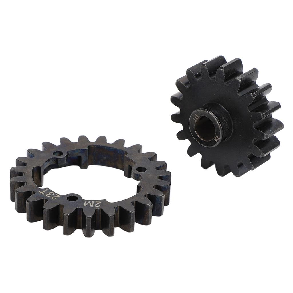 23T 2 Mod Hardened Steel Spur Gear with Motor Pinion Gear for E Revo 2.0 RC Car Upgrade Parts 17T