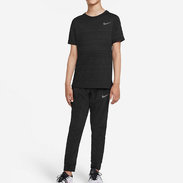 (GS) Nike Плетеные Комплект Ноги Повседневные Спортивные Штаны/Брюки/Джоггеры Мальчик Черный Детские DD8428-010