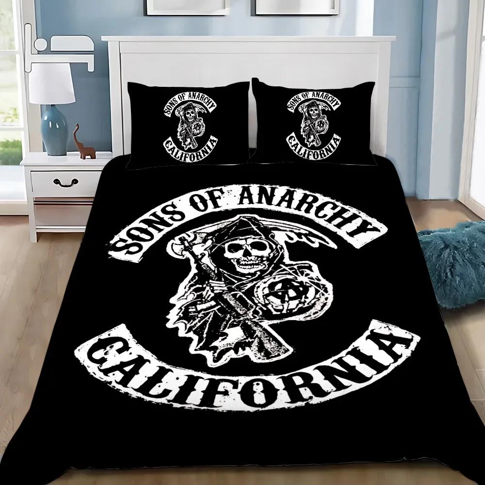 Sons Of Anarchy R-Retro Bedding Set Adult Boy Girl Bedroom Decoration Children Gift Single Double Queen King Size